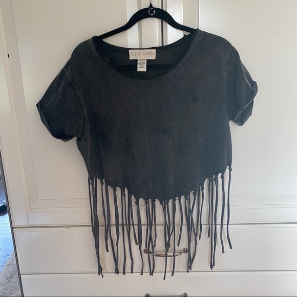 LIKE NEW SURF GYPSY CROP TOP - Picture 2 of 8